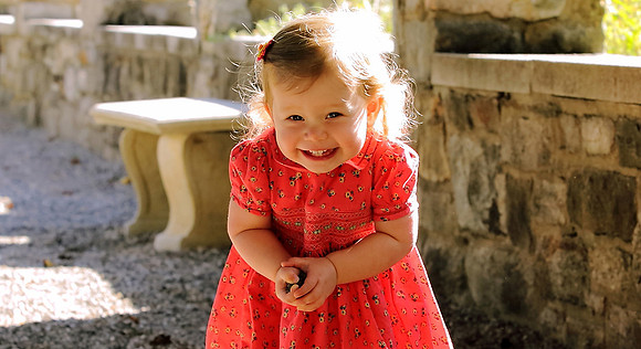 laughing girl portrait